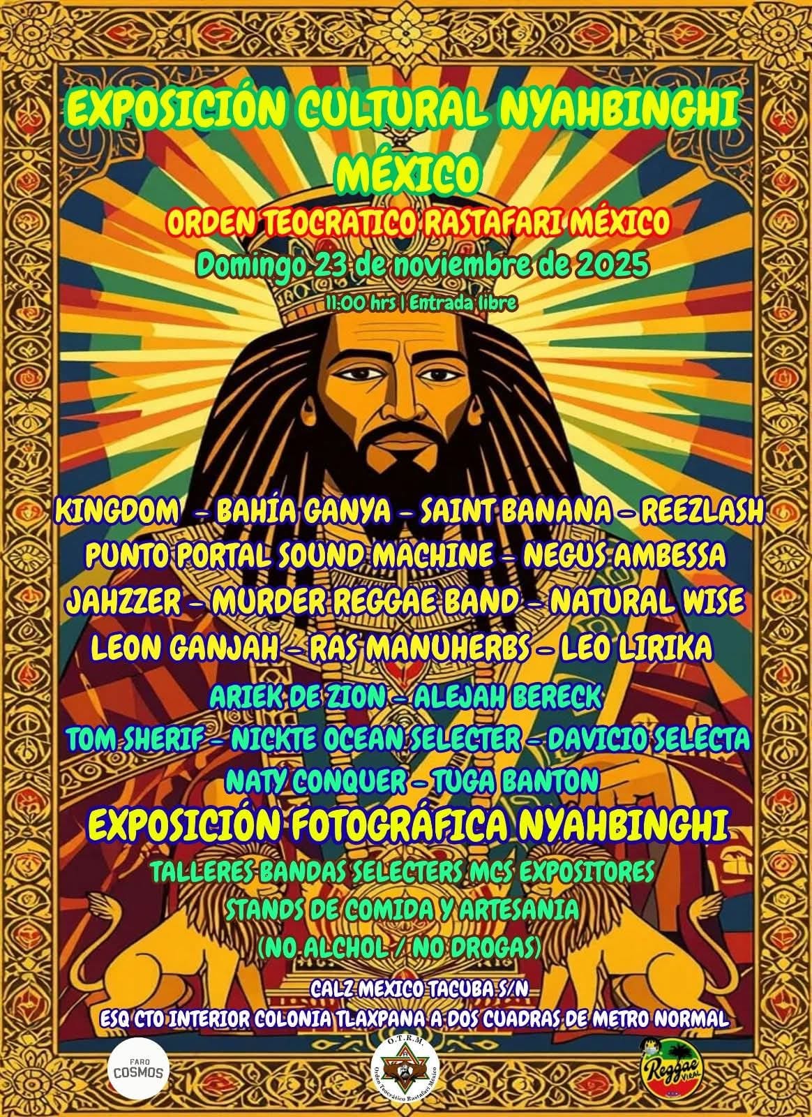 EXPOSICIÓN CULTURAL NYAHBINGHI MÉXICO